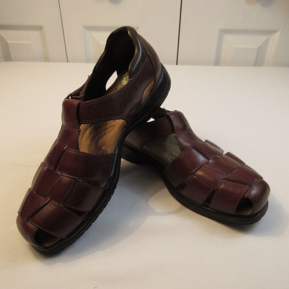 Women's Comfort First EARTH SHOE Gelron 2000 Leather Velcro Strap US Size 9.5 W - Picture 2 of 8